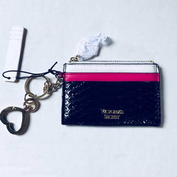 Victoria's Secret Accessories - Victoria Secret Black and Pink Card case.